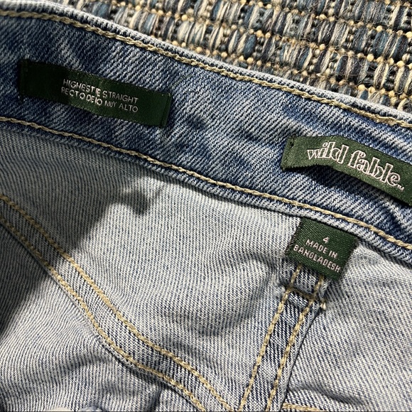 Wild Fable Highest Rise Straight Leg Jeans Size 4 - Picture 2 of 4